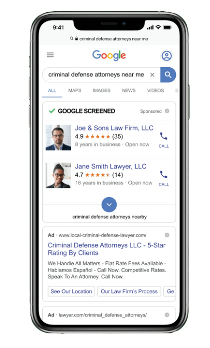 best google screened for lawyers marketing agency