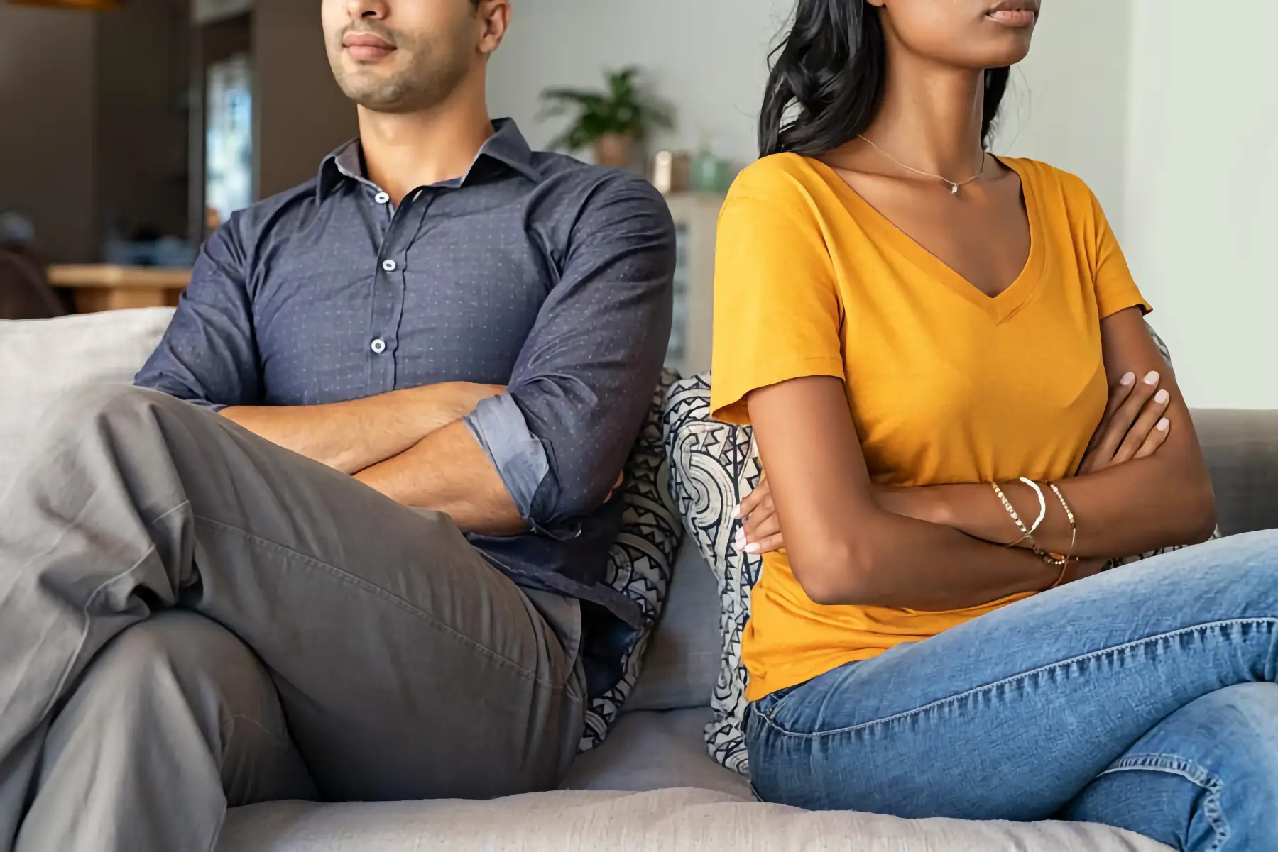 unhappy couple