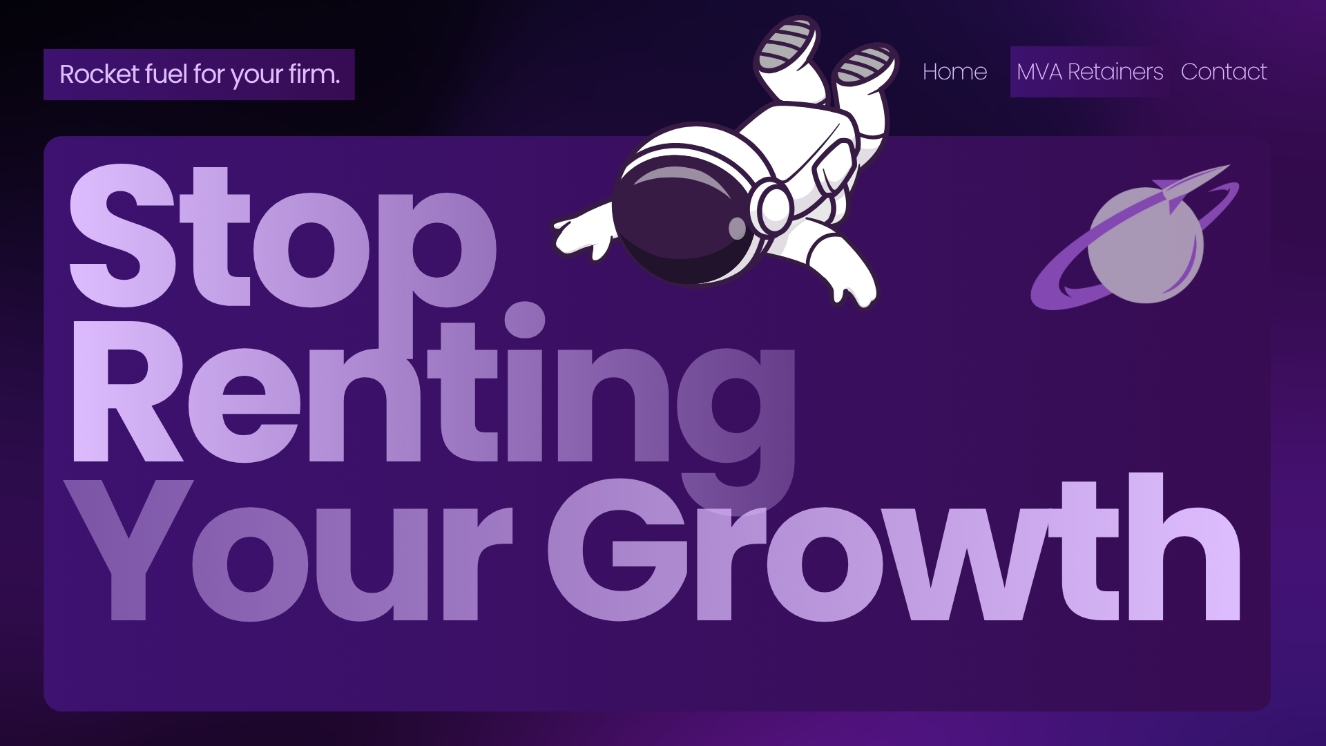 Every Dollar You Spend Buying Signed MVA Retainers Is a Dollar You Are Not Investing in Your Own Growth