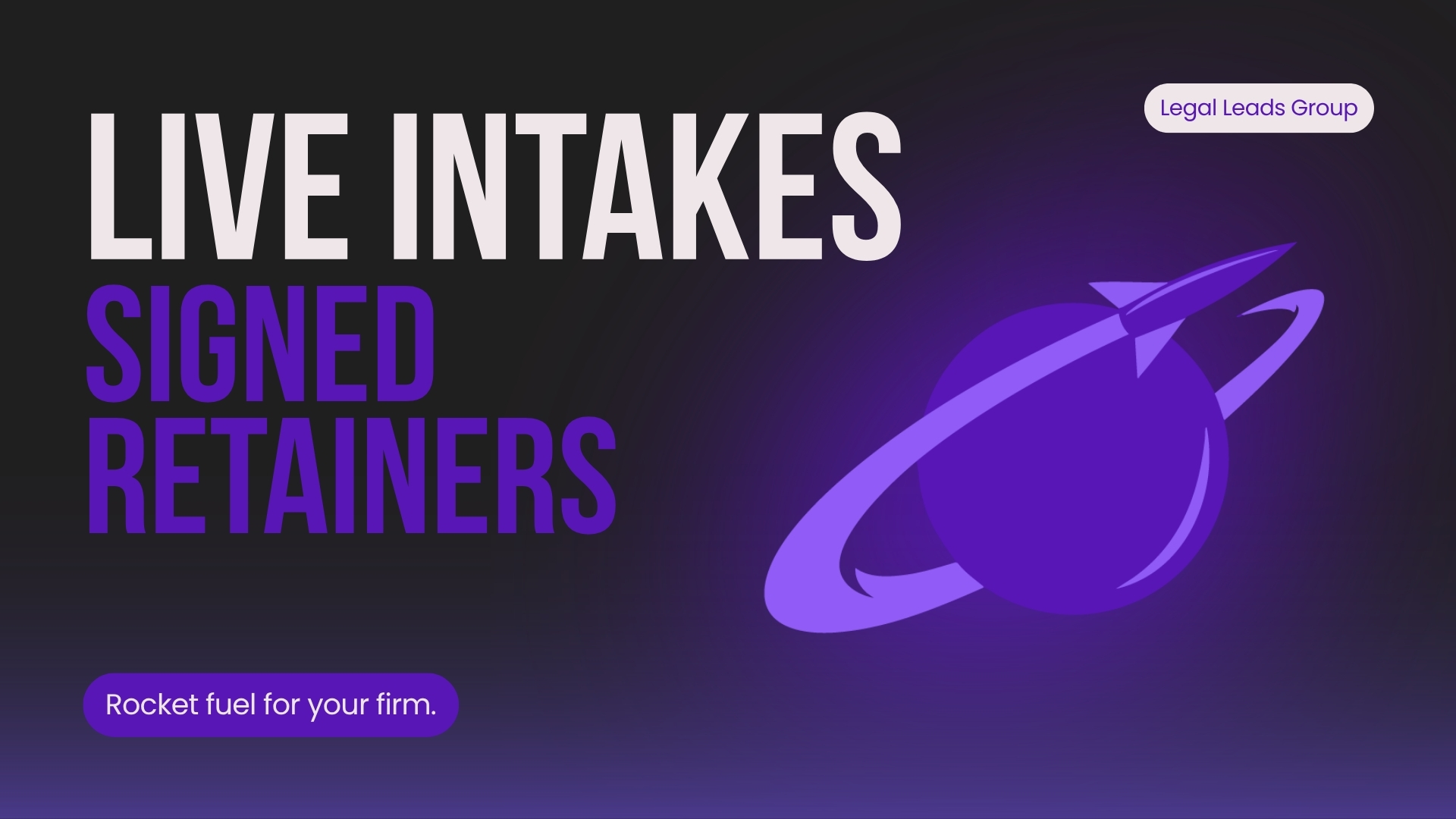 Live Intakes and Signed Retainers - Call LLG to Start Growing Your Firm